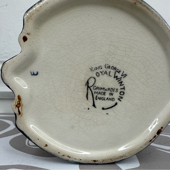 Royal Winton King George VI Grimwades Creamer Character Toby Jug Made in England - Picture 12 of 13